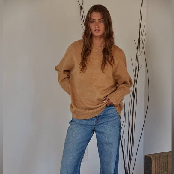 Noemie Pullover by By Together in Light Camel - Picture 2 of 3